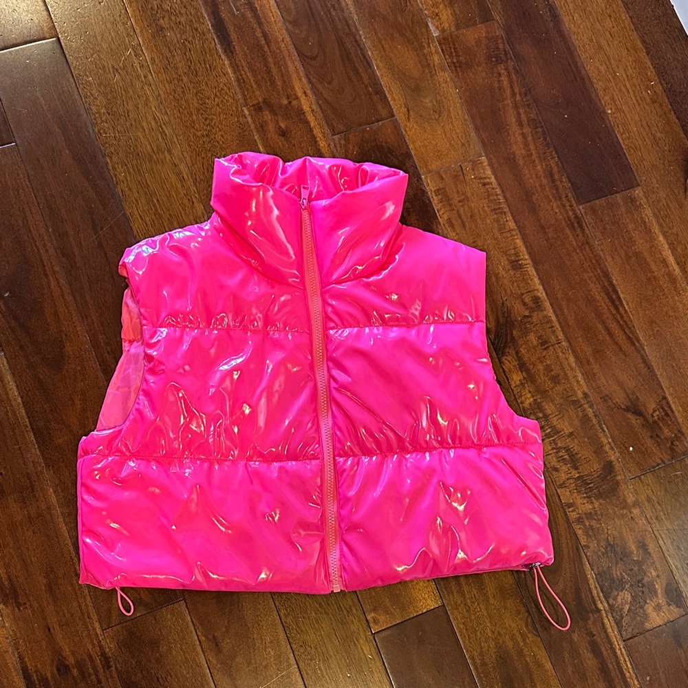 Daisy Hot Pink Glossy Vest sz large